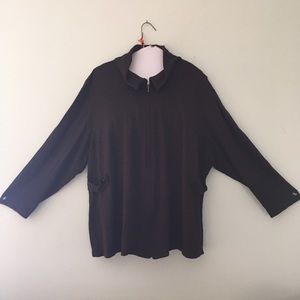 Liz Claiborne dark brown jacket & pant suit